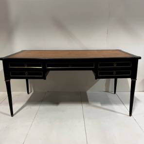 A Stylish 19th Century Louis XVI Style Ebonised Desk